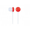 Gembird Stereo MP3 sluchátka do uší, červené MHP-EP-001-R