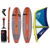 Nafukovací paddleboard RRD Evo Convertible + Nafukovací plachta Kona Materiál pádla: Hliník, Velikost plachty: 2.2m²