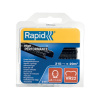 Spona RAPID VR22, PVC černá, 215 ks, sponky pro vázací kleště RAPID FP222 a FP20, pro drát 5-11mm