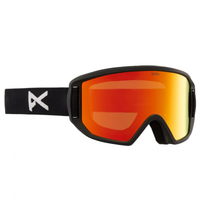 ANON RELAPSE KIDS GOGGLES + MFI FACE MASK BLACK/RED SOLEX
