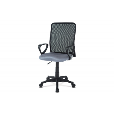 Autronic KA-B047 GREY, kancelářská židle, látka mesh černá + šedá