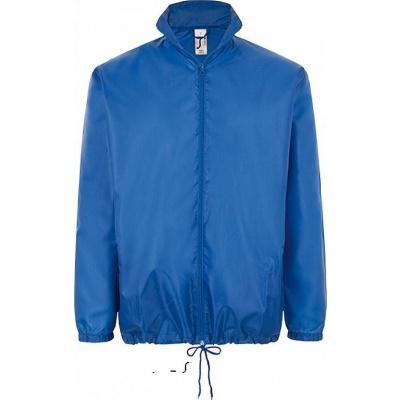Základní lehká větrovka Sol's kapucí v límci a kapsami na zip Barva: modrá královská, Velikost: S L01618