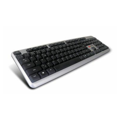 C-TECH KB-102 slim klávesnice / CZ/SK / USB / stříbrná (KB-102-U-SL)