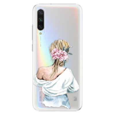 Plastové pouzdro iSaprio - Girl with flowers - Xiaomi Mi A3