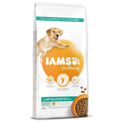 Krmivo IAMS Dog Adult Weight Control Chicken 12kg +Krmivo IAMS Dog Adult Weight Control Chicken 3kg -KS