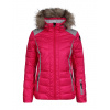 Dámská zimní bunda Icepeak Cindy IA s pravou kožešinou růžová col. 635 vel. 38