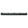 19" Patch panel XtendLan 24port, UTP, Cat5E, duální svorkovnice, černý PP19-24C5EU2