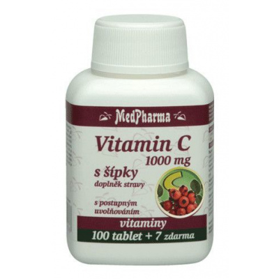 MedPharma Vitamín C 1000mg s šípky 107 tablet