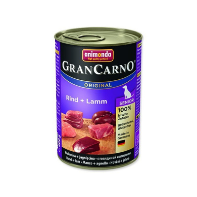 Konzerva ANIMONDA Gran Carno senior hovězí + jehně - 400 g