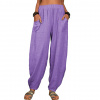 Čína Lehké dámské prodyšné kalhoty "Harémky" Barva: fialová 6, Velikost: XL