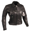 L&J Dámská kožená bunda na motorku TRADE černá S