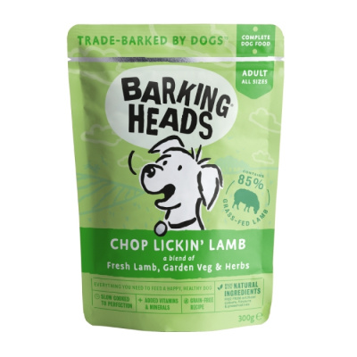 Pet Food UK Barking Heads Chop Lickin' Lamb 300 g