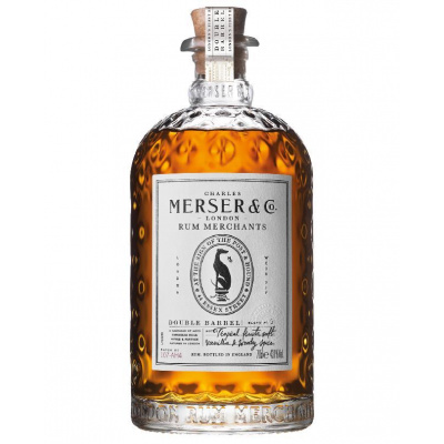 Merser & Co Merser Double Barrel Rum 43,1% 0,7 l (holá láhev)