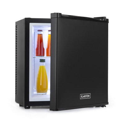 Klarstein Secret Cool, mini lednice, minibar, 13 l, energetická třída G, 22 dB, černá (HEA- BCH-17B-Black)