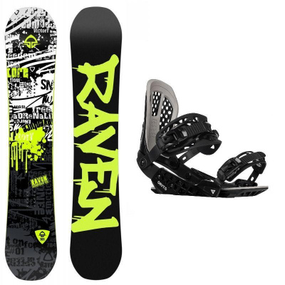 Raven Core Black snowboard + Gravity G2 black vázání - 163 cm Wide + L (EU 42-48)