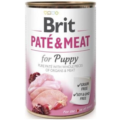 Konzerva Brit Pate & Meat Puppy 400g