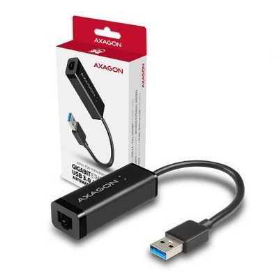 AXAGON ADE-SR, USB3.0 Type-A - externí Gigabit Ethernet adapter, auto install (ADE-SR)