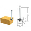 Fréza na zaoblené hrany Makita D-09363, pro frézky Makita DRT50Z, DRT50ZJX2, DRT50RTJX2, 3710, 3709, RT0700C, RT0700CX2J, RP1801FX, RP0900, RP0910J, RP1110CJ a RP2301FCX ad.