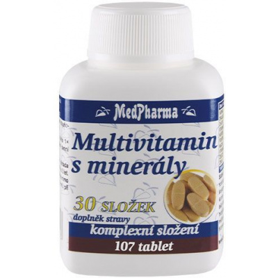 MedPharma Multivitamin s minerály 30 složek 107 tablet