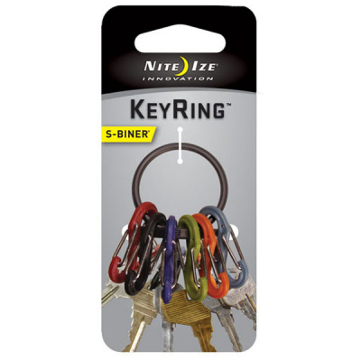 Klíčenka NiteIze Key Ring S-Biner Černá (Klíčenka NiteIze Key Ring S-Biner Černá)