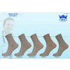 Dámské ponožky zdravotní, 100% bavlna - hnědý mix - H002-A
