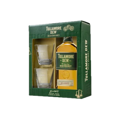 Whisky Tullamore Dew 0,7l 40% + 2x sklenice