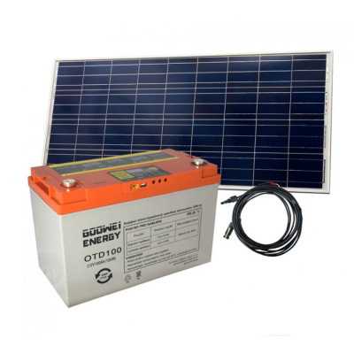 Ostatní Gelová baterie 100Ah + solární panel 115Wp