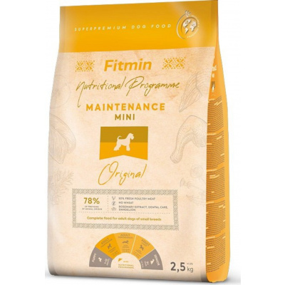 Fitmin výživový program Fitmin Dog Mini Maintenance Koupit:: 1,5 kg