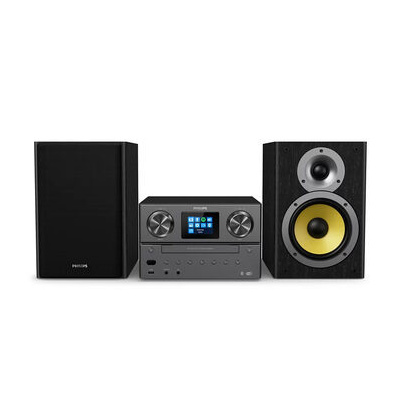 Philips TAM8905/10 černá / Mikrosystém / FM / DAB+ / CD / USB / BT / WiFi / 100W repro (TAM8905/10)