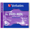 Disk Verbatim DVD+R DL, 8,5GB 8x, AZO, jewel, 5ks (43541)