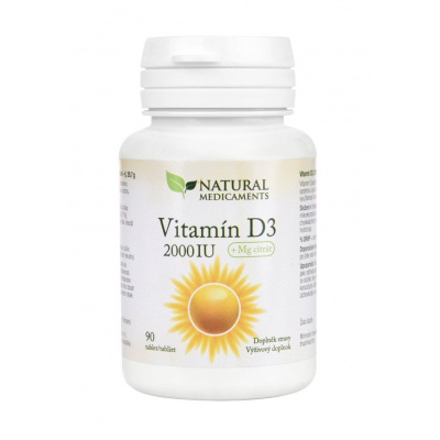 Natural Medicaments Vitamín D3 2000 IU 90 tablet