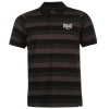 Everlast Stripe Polo Shirt Mens Black S