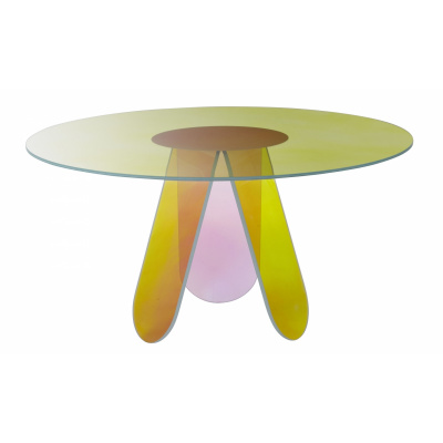 Glas Italia designové jídelní stoly Shimmer (průměr 130 cm)