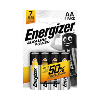 Baterie Energizer Alkaline Power Tužka 1,5V AA/4pack LR06/4, 4ks