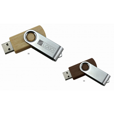 Dřevěný USB Flash disk 32 GB, tmavé dřevo B09.3727.54