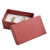 Dárková krabička na snubní prsteny - červená - 83 x 51 x 35 mm