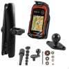 RAM Mounts držák na Garmin eTrex 10, 20 & 30 s dlouhým ramenem na motorku na řídítka do středu vidlice, sestava RAM-B-176-GA48-CU RAM-B-176-GA48-CU