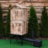 Dřevěná udírna DREW PLUS 2x50 cm + topeniště 20x20x25 cm