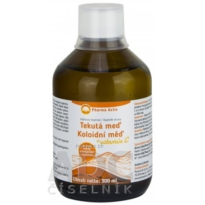 Natural Pharm Slovakia s.r.o. Pharma Activ Tekutá měď + vitamín C 1x300 ml 300 ml