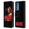 Pouzdro na mobil Motorola EDGE 20 PRO - HEAD CASE - AC/DC - Live Donington (Otevírací obal, kryt na mobil Motorola EDGE 20 PRO - ACDC rock skupina hra na kytaru)