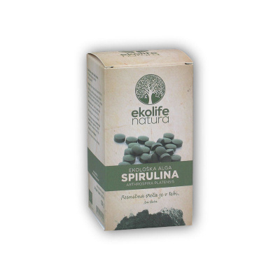 Ekolife Natura Algae Spirulina Organic 240 tablet Bio řasa + volitelný dárek
