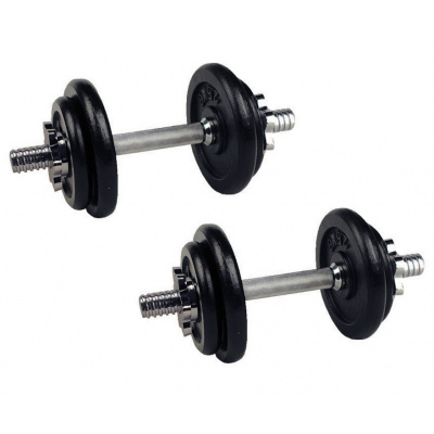 Set jednoručních nakládacích činek 2x 10 kg TRINFIT 30 mm