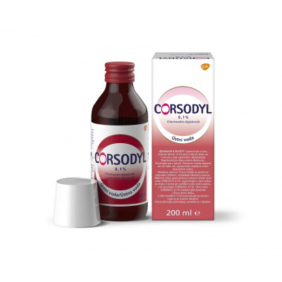 Corsodyl ústní voda 0.1% 200ml