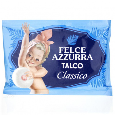 Felce Azzurra Itálie FELCE AZZURRA TALCO CLASSICO TĚLOVÝ PUDR, NÁHRADNÍ NÁPLŇ 100G