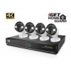 iGET HGNVK84904 - Kamerový UltraHD 4K PoE set, 8CH NVR + 4x IP 4K kamera, zvuk, SMART W/M/Andr/iOS HGNVK84904