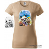damske-tricko-potisk-panda-zviratka-menici-barvu Velikost dámská trička Basic: M šířka 47, délka 63, Odstín dámské tričko Basic: Pískové