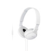 SONY sluchátka MDR-ZX110AP handsfree, bílé