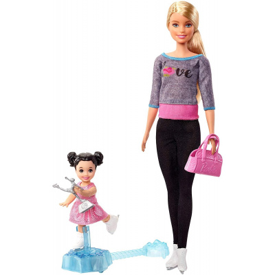 Mattel Barbie Sportovní set Trenérka krasobruslení