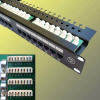 Opticord UTP Patch panel 24 port Cat.5E Black L type 4002