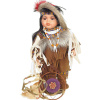 Porcelánová panenka indiánka Nina (Indiánská panenka Nina (v překl. Nina - mocný, ohnivý))